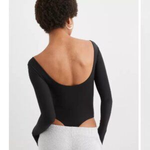 NWT aeire SMOOTHEZ Long Sleeve Bodysuit XXL Tan color